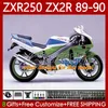 للدراجات النارية Kawasaki Orange Black Ninja ZX2R ZXR250 ZX 2R 2 R R250 ZXR 250 89 90 هيكل السيارة 84NO.74 ZX2 R ZX-2R ZXR-250 1989 1990 ZX-R250 89-98 كامل الجسم كيت