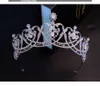 2021 Novo Vintage Barroco Barroco Tiaras Acessórios Prom Headwear Impressionante Sheer Cristais Casamento Tiaras e Coroas 1910