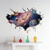 Simanfei Weltraum-Galaxie-Planeten-Wandaufkleber, wasserfest, Vinyl, Kunstwandaufkleber, Universum, Stern, Wandpapier, Kinderzimmer, dekorieren 201106256f