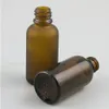 20 X 30cc bottiglia di olio essenziale ambra trasparente 30ml vetro flint con tappo a vite riduttore orifizio cosmetico 1 oz