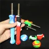 smoking 14mm Silicone Nectar with GR2 Titanium Nail Concentrate Dab Straw Oil Rigs