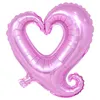 Ballons à hélium en forme de cœur creux de 18 pouces, en aluminium, fournitures de décoration pour mariage, saint-valentin, fête d'anniversaire