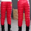 冬の暖かい子供のズボン防水ズボンのアヒルの赤身の女の子のレギンス子供服厚さ厚さPantalon ille leggins enfant lj201019