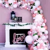 Walentynki 100PC Rose Gold Balloon Arch Garland Kit, Białe Balony Lateksowe Balony Ślubne Dekoracje Ślubne 211216