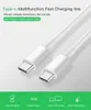 Dual type C naar Type-C USB-kabel PD Snelle oplaadkabels voor Samsung S21 S20 OPMERKING 10 HUAWEI P30 XIAOMI LG Oplader Koord USB-C USB C