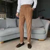 white slim straight pants