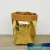 Saco de papel kraft lavável, vaso de flores de plantas, multifuncional, resistente ao desgaste, sacos de armazenamento, reutilização, ecológico, bag2265483