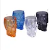 Tumblers di cocktail di plastica di Halloween tazze di vetro del vino. Tazza di birra acrilica trasparente del teschio