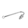 Stainless Steel Anal Hook Prostate Massage Gay Butt Plug with Ball Anal Plug Dilator Sex Toys for Men and Women