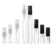 2ml 3ml 5ml 10ml Portable Spray Bottle Refillable Clear Glass Bottles Sample Vial Cosmetic Atomizers Container