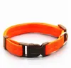 Dog Collars Leashes Pet Classic Solid Basic Polyester NylonWith Quick Snap Buckle Optiona