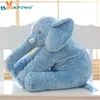 40cm/60cm Large Plush Elephant Doll Kids Sleeping Soft Back Cushion Cute Stuffed Elephant Baby Accompany Doll Xmas Gift LJ201126