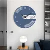 Horloges murales Moderne Nordic Art Horloge Fashion Quartz Silencieux Couleur Solid Home Decor Famille Cadeaux 12Inch Digital