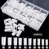 500pcs/box Natural Clear False Acrylic Nail Tips Full/Half Cover Tips French Sharp Coffin Ballerina Fake Nails UV Gel Manicure Tools