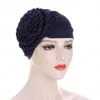 Hindistan Müslüman Kadınlar Hicap Şapka Kanser Kemoterapi Cap Örgü Turban Başörtüsü İslam'ın Başkanı Wrap Lady Beanie Bonnet Saç Dökülmesine Kapak Moda