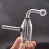 Mini bruciatore a nafta in vetro da viaggio Bong Narghilè Gorgogliatore Pipa ad acqua con oli staccabili Pentola Dab Rig Bong per strumenti per fumatori