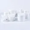 20g 30g 50g 100g 150g 200g 250g Empty Refillable Travel Cosmetic Bottles Plastic White Sample Packing Makeup Storage Container Jar Pot