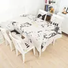 Nappe de table minimaliste moderne nordique pour décor de table épaissir nappes en tissu de coton polyester pour couverture de tables rectangulaires T200707