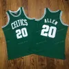 M N Vintage Boston Kevin 5 Garnett Ray 20 Allen Paul 34 Pierce Larry 33 Blrd Swingman Mesh Broderi Stitched Jersey