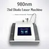 Rimozione vascolare 2 in 1 Macchina per terapia laser a diodi 980nm Rimozione delle vene Unghie Trattamento dei funghi Fisioterapia Rimozione dei vasi sanguigni CE