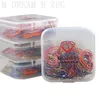 50Pcs/Lot Heart Shaped Paper Clips Bookmark Planner Tools Scrapbooking Tools Memo Clip Metal Binder Paperclip Random Color