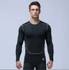 Heren T-shirt Tees Running Fitness Kleding Sneldrogend Sportkleding Lange Mouwen Compressie Training Stretch Slanke Panty Size S-2XL