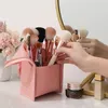 Bolsa de cosméticos de tela plegable, bolsa de pinceles de maquillaje, organizador de maquillaje a prueba de agua, estuche de almacenamiento de pinceles de belleza para mujer Y200714