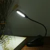 5 LED 2 الخفيفة الألوان 3 أوضاع الإضاءة الجدول مصباح ضوء مكتب مع المشبك كليب قاعدة مرنة انحناء bendy أنبوب البطارية تعمل بالطاقة W