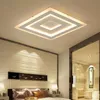 Taklampor Vit/svart modern LED för vardagsrum sovrum ultratunna restaurangkökslampor fixturerceiling