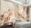 Custom wallpaper 3d large mural jewelry silk flower 3d three-dimensional luxury living room bedroom TV background wall