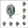Liga de liga solta j￳ias Chegada de j￳ias Brilhante europeu Fashion Charms Murano Glass Fit Pandora Style Bracelets for Women DIY Acess￳rios Drop