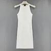 Günlük Elbiseler Womengaga Kore Yaz Seksi Yüksek Bel Ince Sıska Kalça Parti Plaj Yelek Elbise Pembe Beyaz Kız Kadın Giysileri P6VD