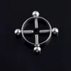 Gefälschter Nippelpiercing-Schmuck, chirurgischer Stahl, nicht durchdringender Nippelring, Schild, Schraubnippelklemmen, sexy Piercings für Frauen