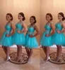turkos graduation klänning