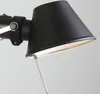 Lampada da tavolo creativa di personalità nordica lavoro d'ufficio comodino scrivania lettura lampada da tavolo a led pieghevole telescopica con braccio oscillante braccio lungo