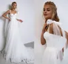 Robes de mariée en tulle simples et élégantes, grande taille, robes de mariée, bretelles spaghetti, longueur au sol, robes de deuxième réception de mariage à plusieurs niveaux, sur mesure