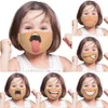 Moda Espressione facciale Stampa Maschera per il viso Regolabile Riutilizzabile Traspirante Bambino adulto Antipolvere Haze Maschere per la bocca con filtro 210v