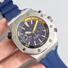 Titta på Designer Watches Mens Rubber Multi-Color Quartz Electronic Sapphire Waterproof Mens Watch