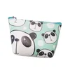 Purses Cartoon Panda Handväska Coin Print Shell Type PU Kvinna Personlighet Plånbok