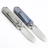 Mini couteau pliant de poche EDC de haute qualité, lame de lavage en pierre S35VN CNC TC4 manche en alliage de titane, couteaux pliants à roulement à billes
