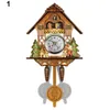 Orologio da parete a cucù in legno antico Bird Time Bell Swing Alarm Watch Home Art Decor Home Day Time Alarm 129x231x55mm TB Vendita LJ201204