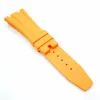 27mm oranje kleur rubberen horlogeband 18mm vouwsluiting wielmaat AP riem voor Royal Oak 39mm 41mm horloge 15400 15390