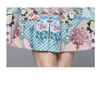 Mode meisje jurk lange mouwen boutique bedrukt jurk 2022 lente herfst floral jurk high-end trend dame jurken