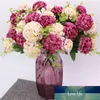 1pcs 10 Flower Head Peony Fake Flowers Luxury Bouquet Wedding Decoration Home Table Sky Blue Fake Flower