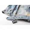 Ad alta individualità strada inverno inverno uomini denim maschi in stile europeo e americano Slimt Light Blue Giacca 201119