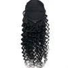 Cabelo humano brasileiro Cabo de cavalo de ondas profundas 8-26 polegadas Curly Indian Virgin Hair Extensions