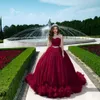 Doux 16 robes de Quinceanera roses épaules dénudées robe de bal froncée Sweet 15 robe robes de bal robe de 15 anos tenue de fête