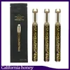 Kalifornien Honey Disposable Vape Pen E Cigaretter Kits Uppladdningsbart 400mAh Batteri 0.8ml Tomt tjock olja Keramisk Spole Guldpatron Förpackning Väska 0268283