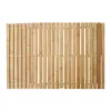 1 Pc Wooden Stripe Bath Mat Shower Pad Non-Slip s Antiskid for Home room Use (Wood Color) 220117