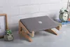 Wooden Laptop Stand,Vertical Laptop Stand Holder for MacBook Surface Chromebook, Mount Raiser for Laptop